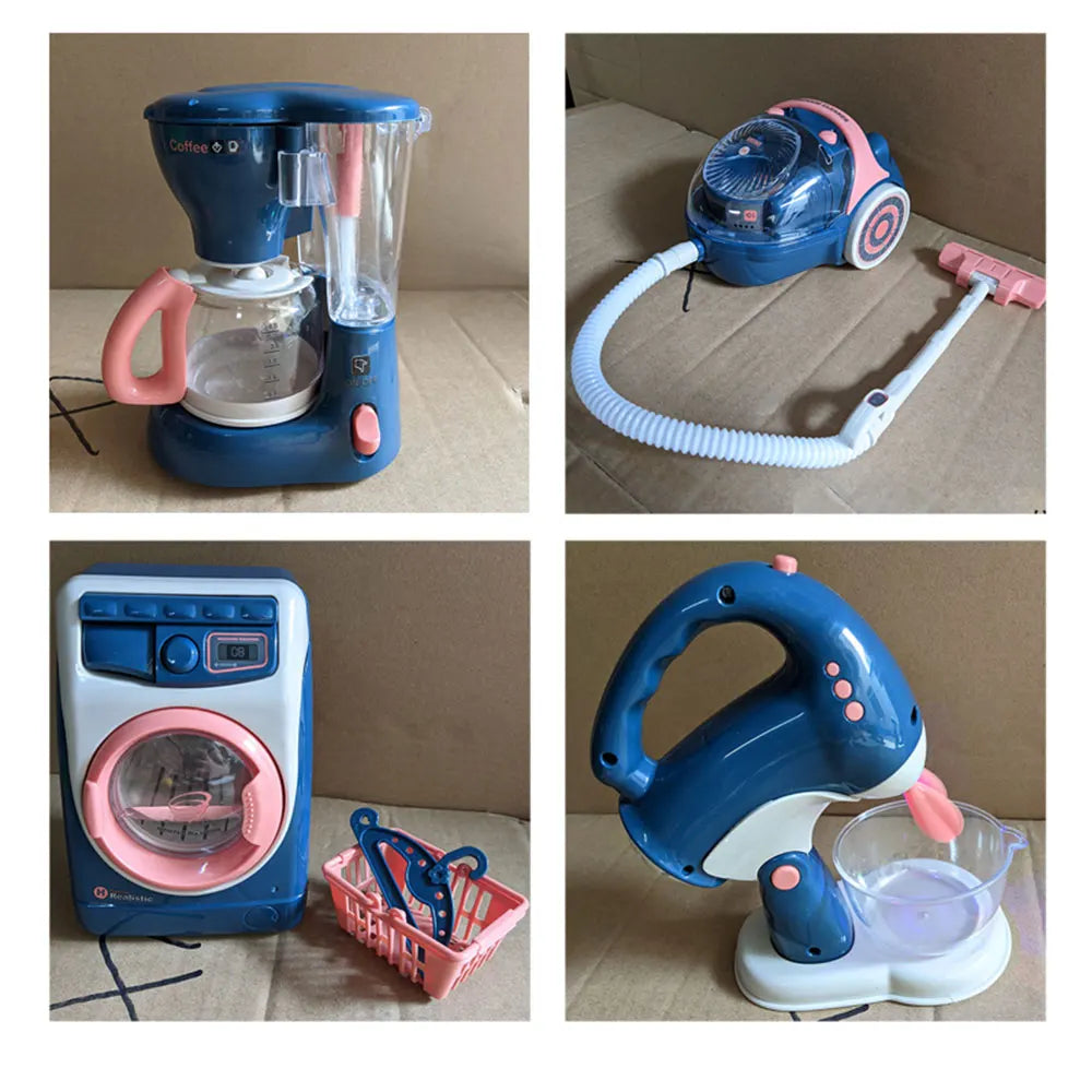 Simulation Electric Cleaning Play Sets Toys For Kids House Appliances Kitchen Infant Toys for Girls Washing Machine Appliance