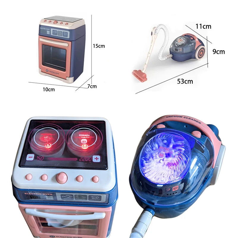 Simulation Electric Cleaning Play Sets Toys For Kids House Appliances Kitchen Infant Toys for Girls Washing Machine Appliance