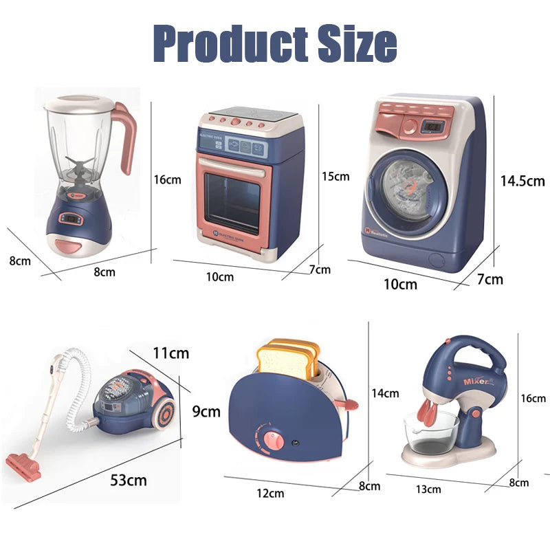 Simulation Electric Cleaning Play Sets Toys For Kids House Appliances Kitchen Infant Toys for Girls Washing Machine Appliance
