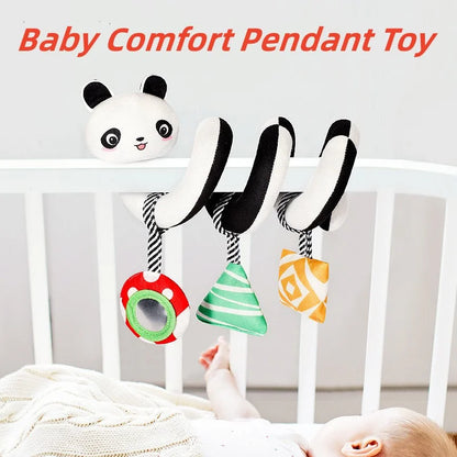 Montessori Baby Toys Kawaii Soft Plush Dolls Animal Strollers Pendant Toys for Newborn Boys Girls Toddler Birthday Gift