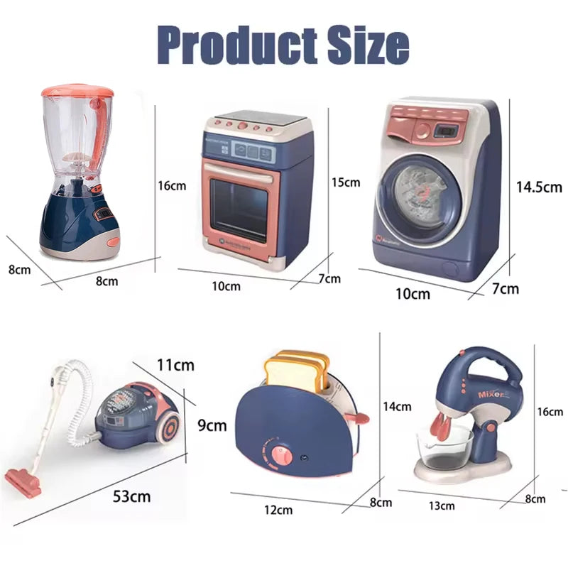 Simulation Electric Cleaning Play Sets Toys For Kids House Appliances Kitchen Infant Toys for Girls Washing Machine Appliance