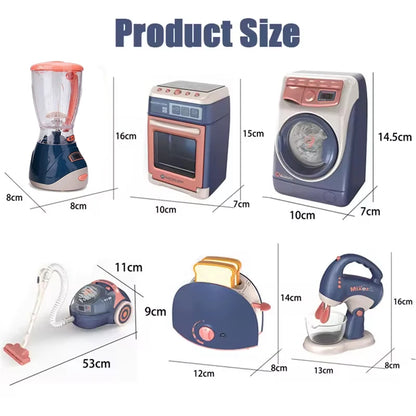 Simulation Electric Cleaning Play Sets Toys For Kids House Appliances Kitchen Infant Toys for Girls Washing Machine Appliance