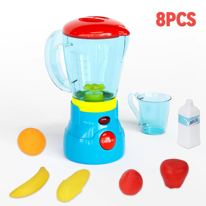 Kitchen Appliances Accessories Playhouse Toys: Juicer, Blender, Toaster - Pretend to Play Interactive Learning Games with Sound