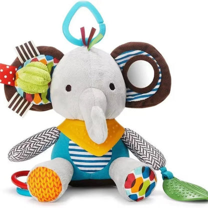 Montessori Baby Toys Kawaii Soft Plush Dolls Animal Strollers Pendant Toys for Newborn Boys Girls Toddler Birthday Gift