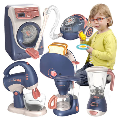 Simulation Electric Cleaning Play Sets Toys For Kids House Appliances Kitchen Infant Toys for Girls Washing Machine Appliance