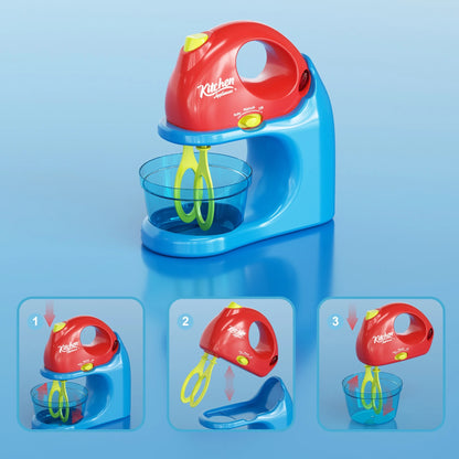 Kitchen Appliances Accessories Playhouse Toys: Juicer, Blender, Toaster - Pretend to Play Interactive Learning Games with Sound