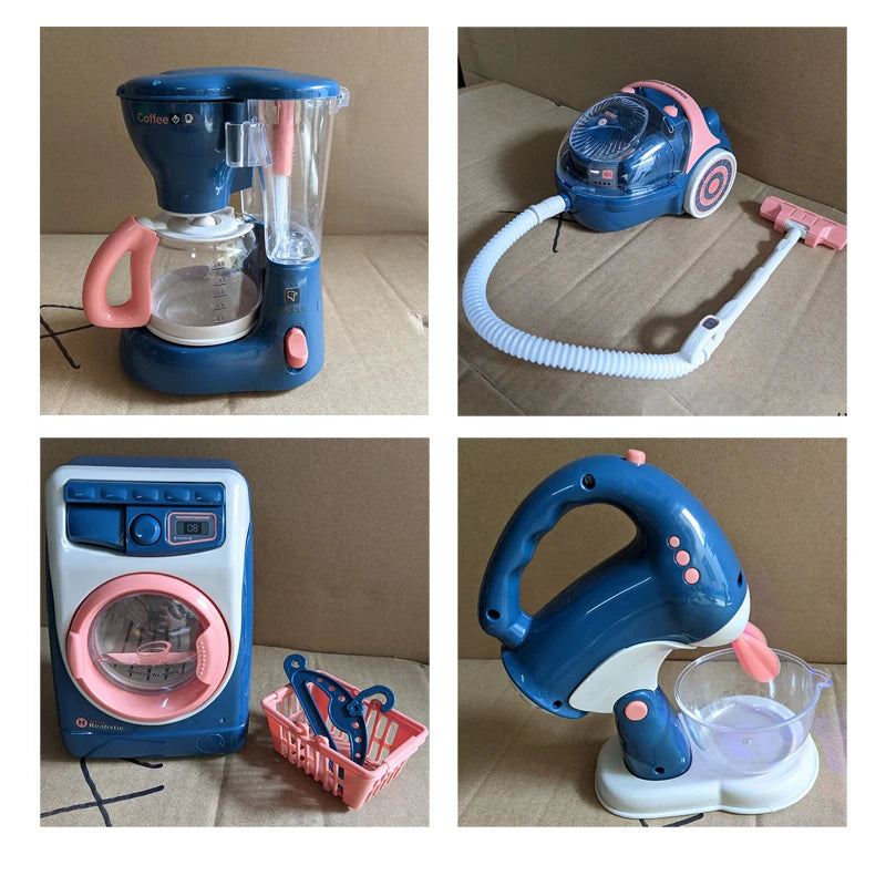 Simulation Electric Cleaning Play Sets Toys For Kids House Appliances Kitchen Infant Toys for Girls Washing Machine Appliance