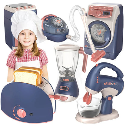Simulation Electric Cleaning Play Sets Toys For Kids House Appliances Kitchen Infant Toys for Girls Washing Machine Appliance